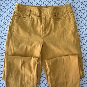 LOFT Mustard Yellow Straight Leg Pants